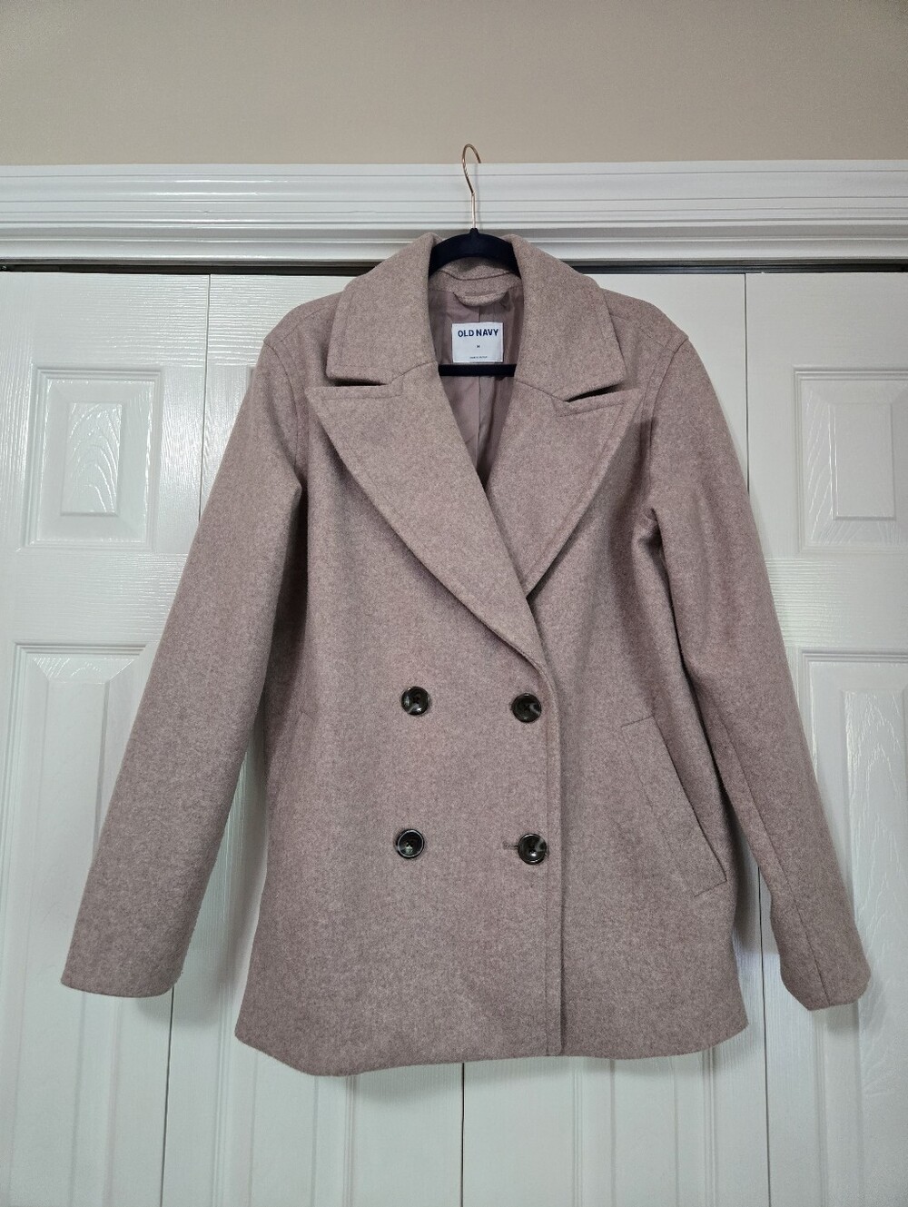 Rose Colored Pea Coat